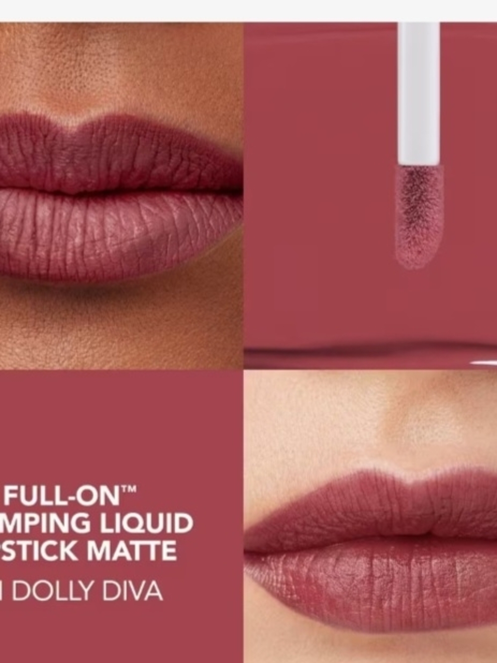 Buxom Creamy Matte Liquid Lipstick - Dolly Diva - Picture 2 of 3